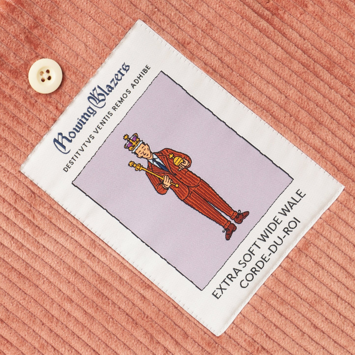 Extra Soft Corduroy Jacket In Dusty Rose