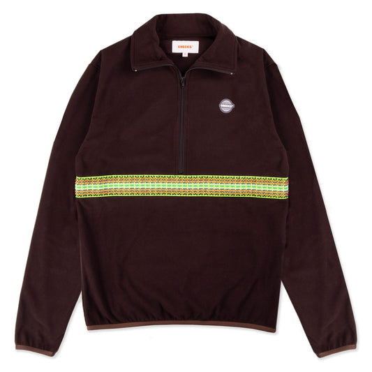 Checks Downtown Chocolate Funnel Fleece