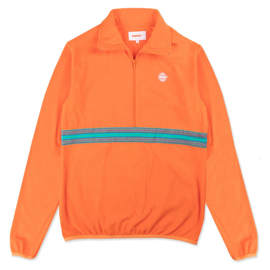 Checks Downtown Blaze Orange Funnel Fleece