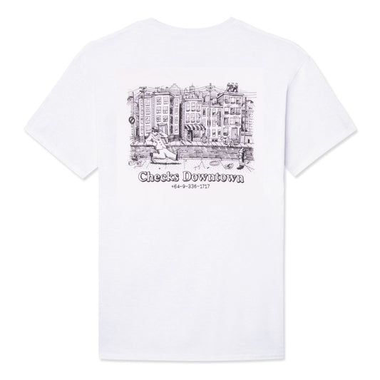 Checks Downtown White Skyline Tee