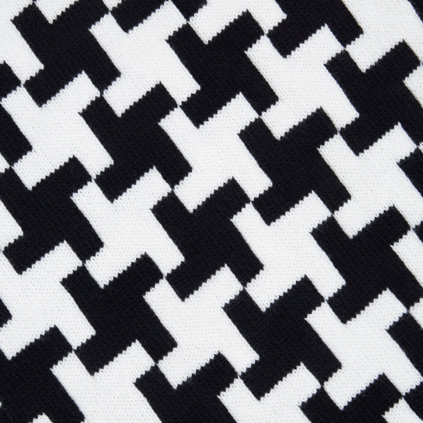 Exploded Houndstooth Wool Sweater