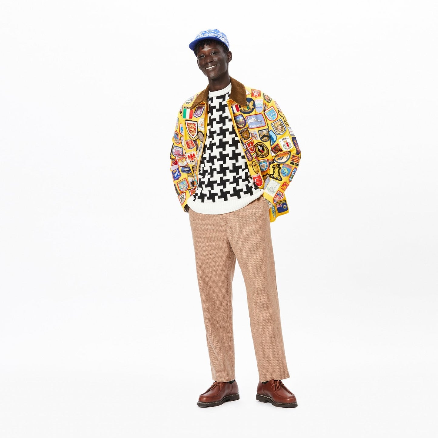 Exploded Houndstooth Wool Sweater