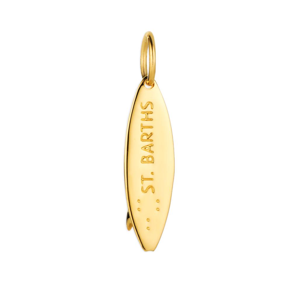 St. Barths Surfboard Charm