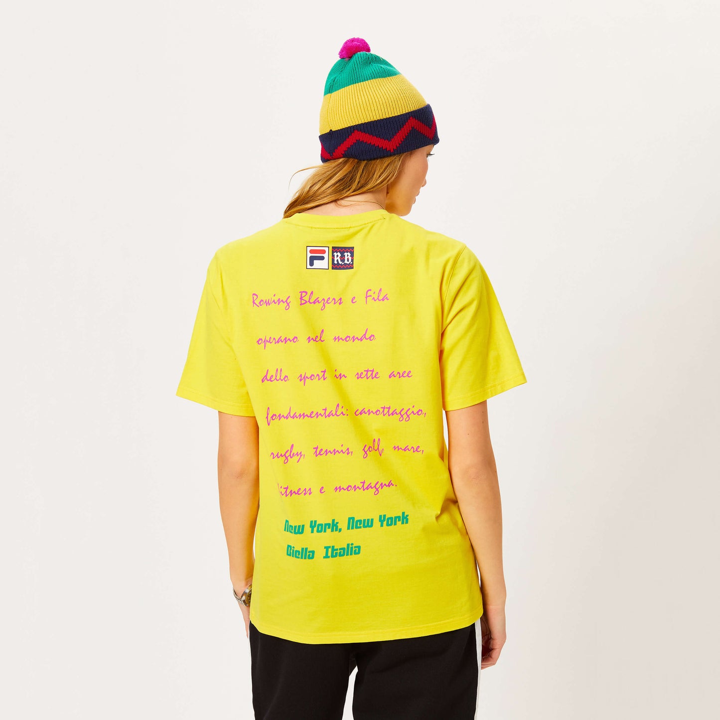 Rowing Blazers x FILA Zig-Zag Beanie