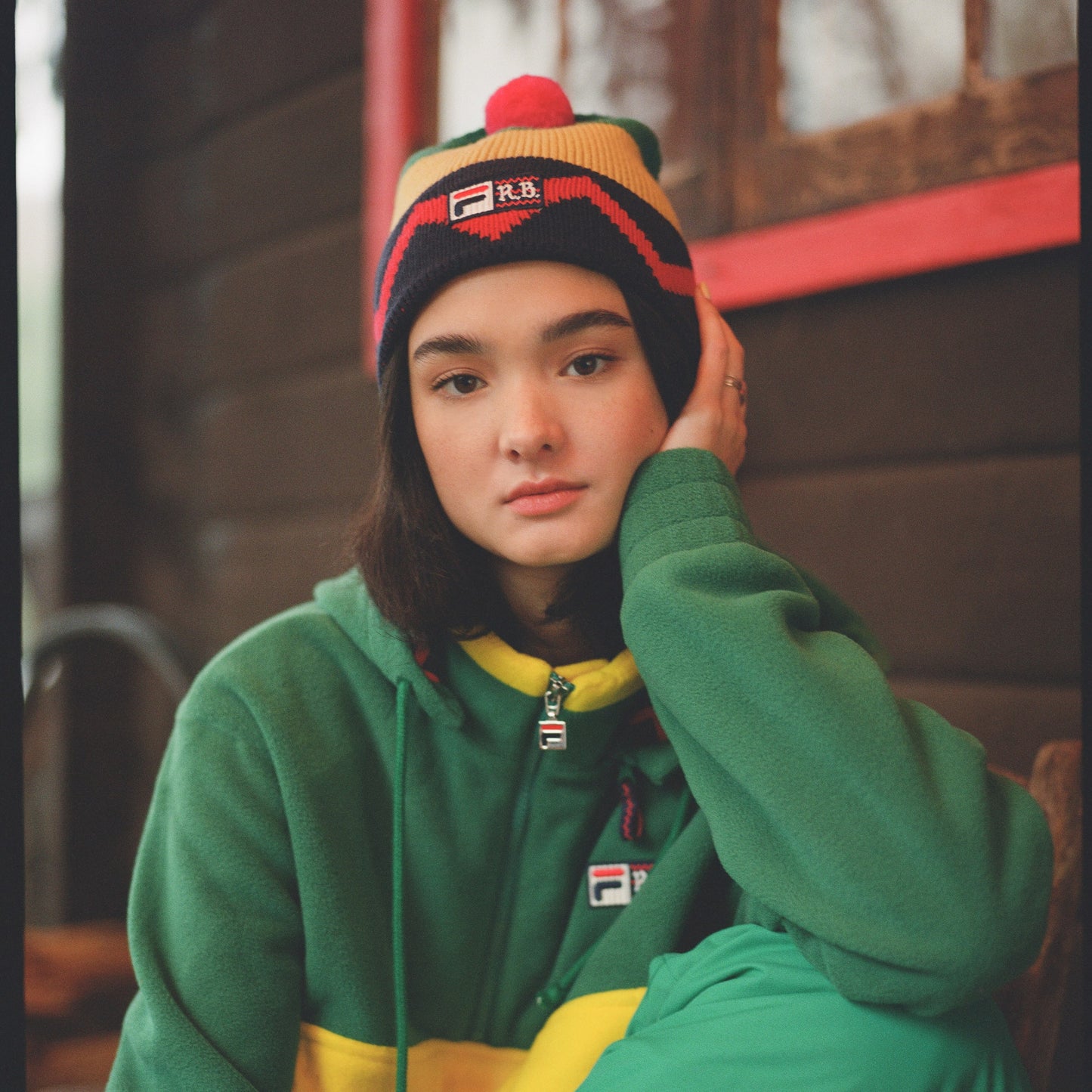 Rowing Blazers x FILA Zig-Zag Beanie