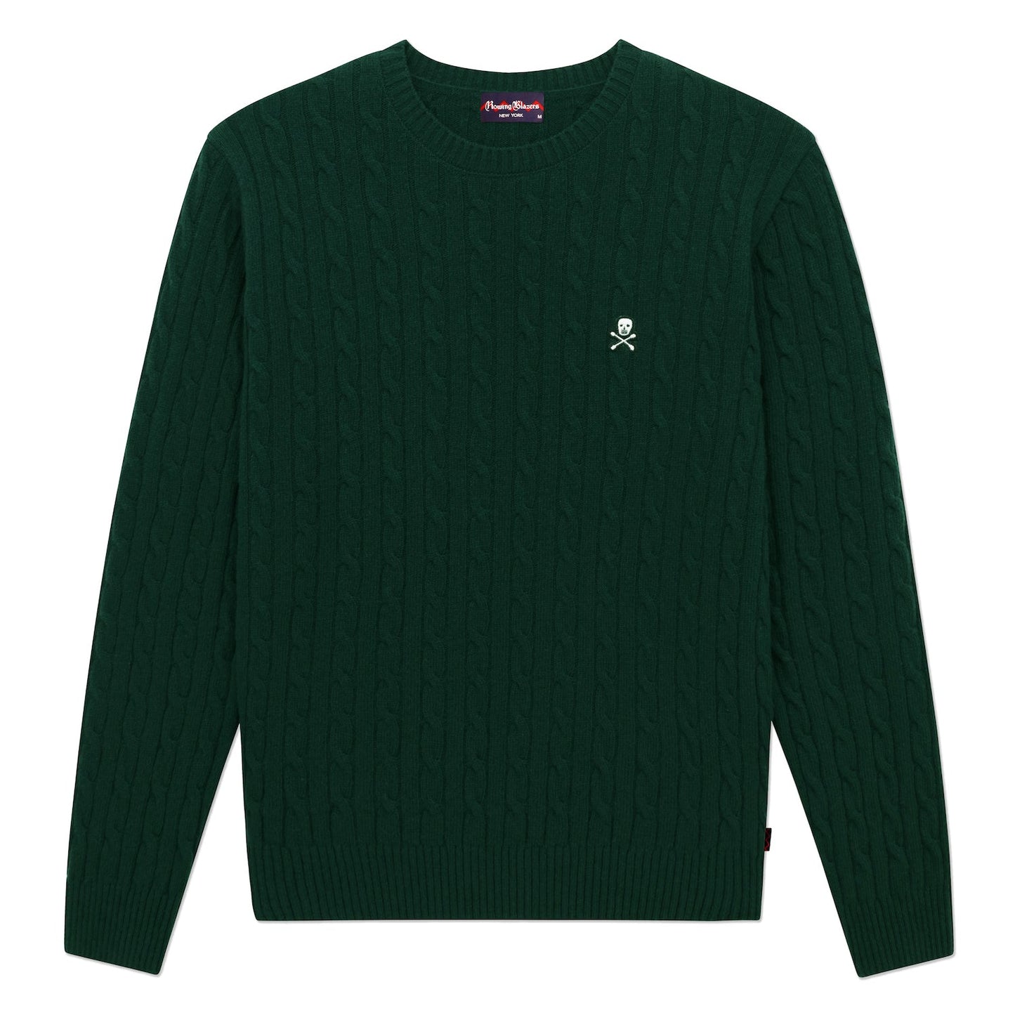 Men's Extra-Soft Lightweight Cable Knit Skull Sweater