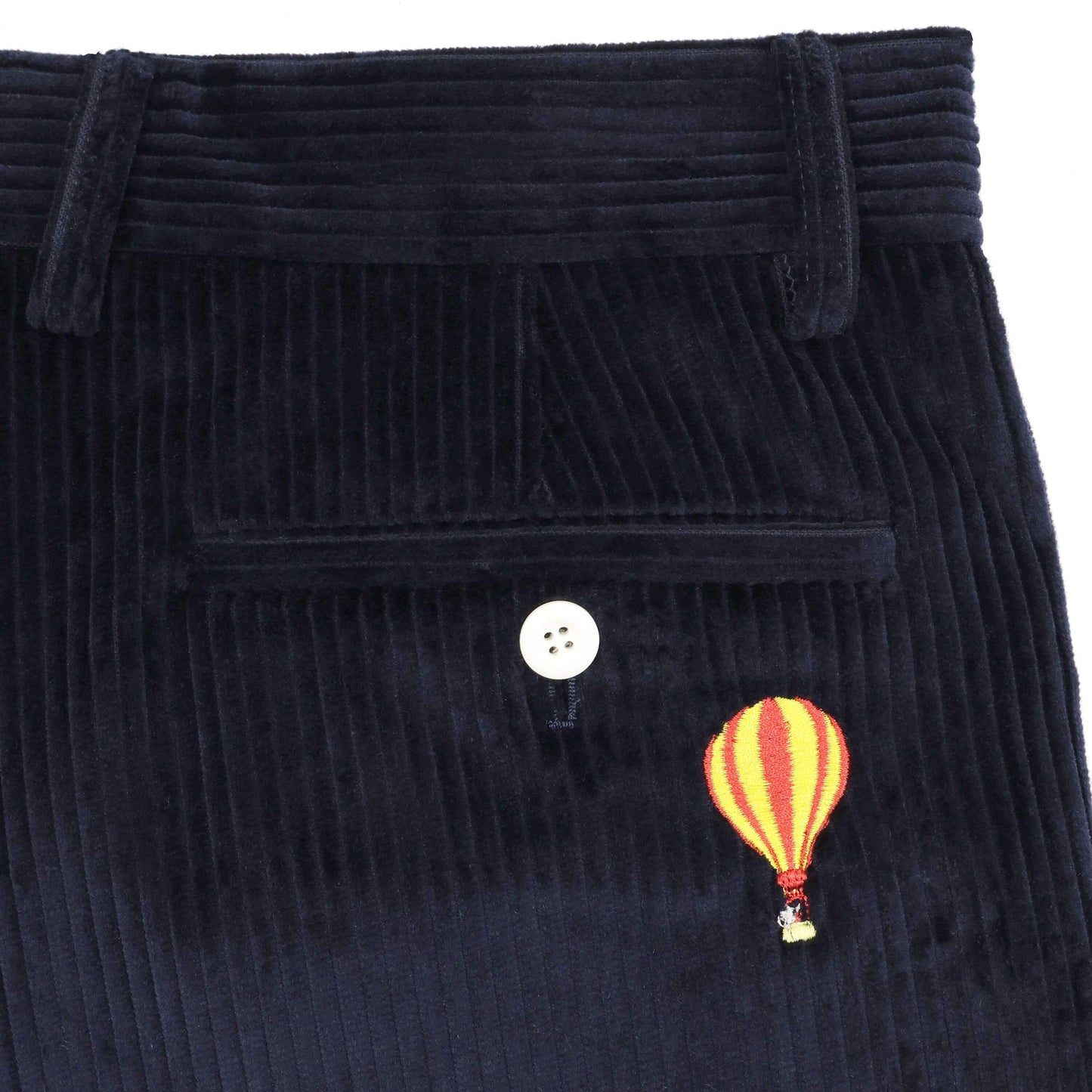 Men's Corduroy Embroidered Babar Trousers