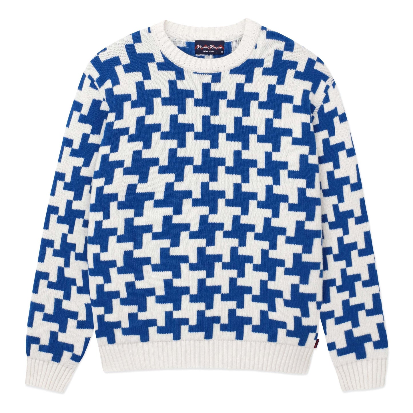 Exploded Houndstooth Wool Sweater