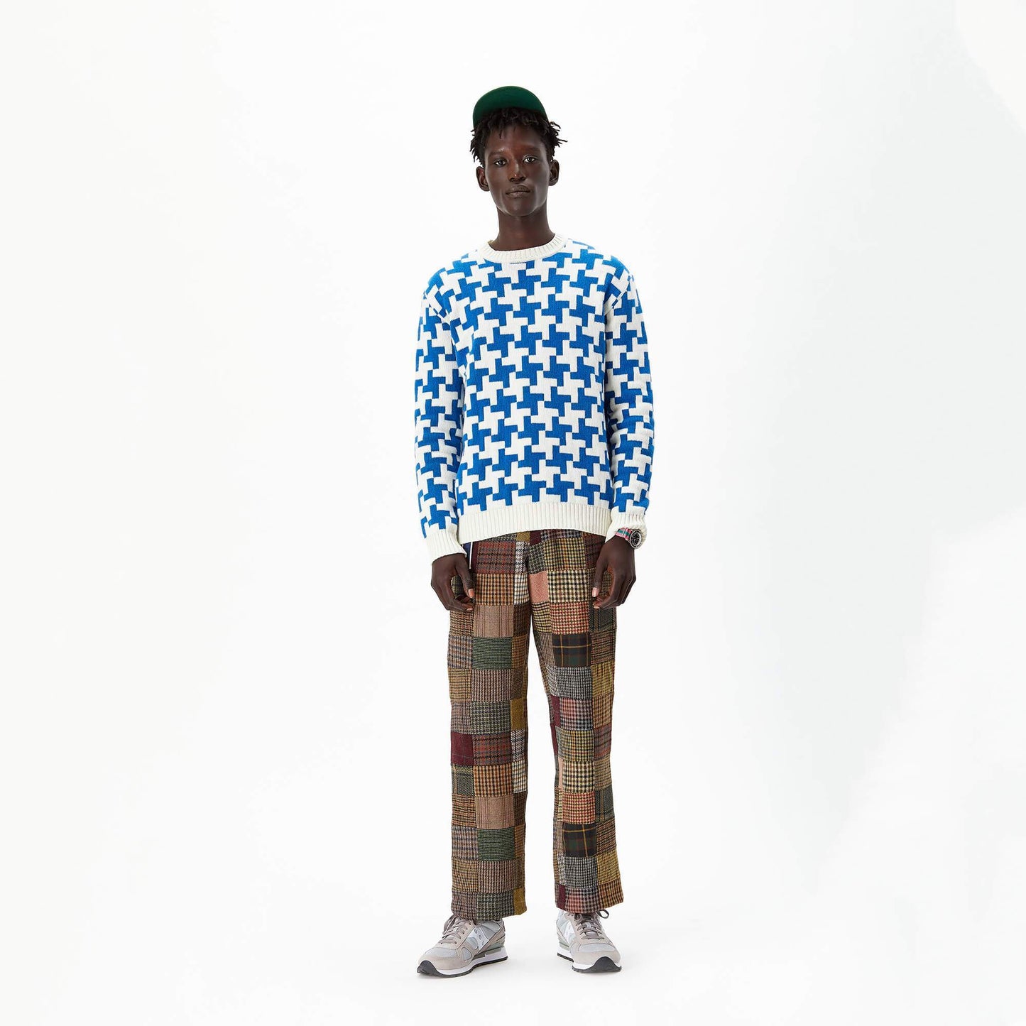 Exploded Houndstooth Wool Sweater