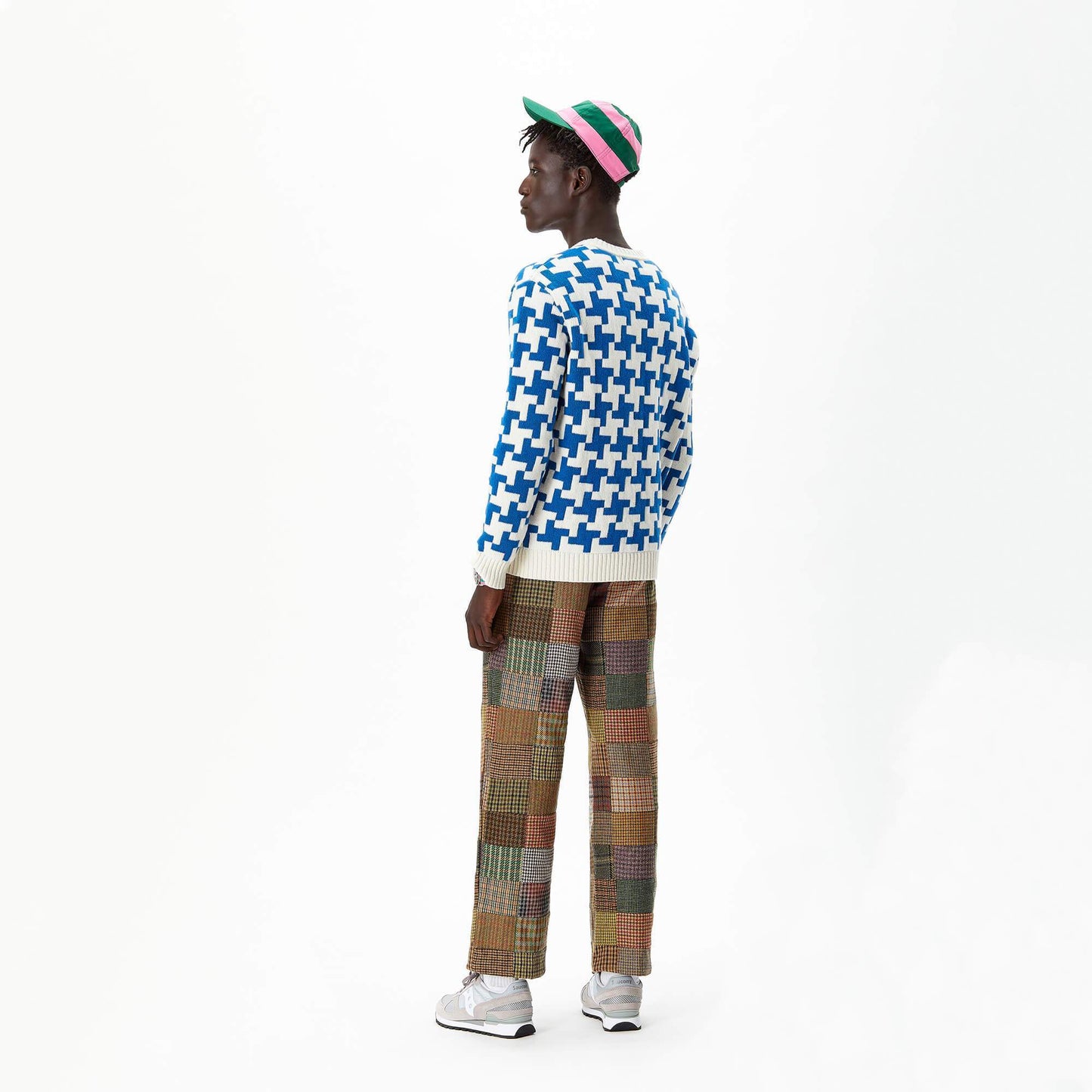 Exploded Houndstooth Wool Sweater