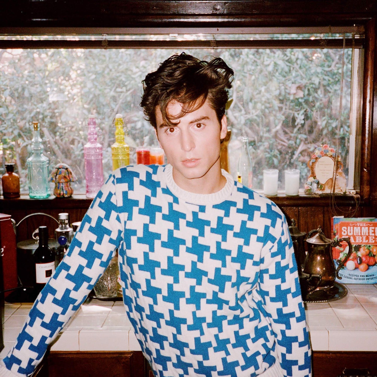 Exploded Houndstooth Wool Sweater