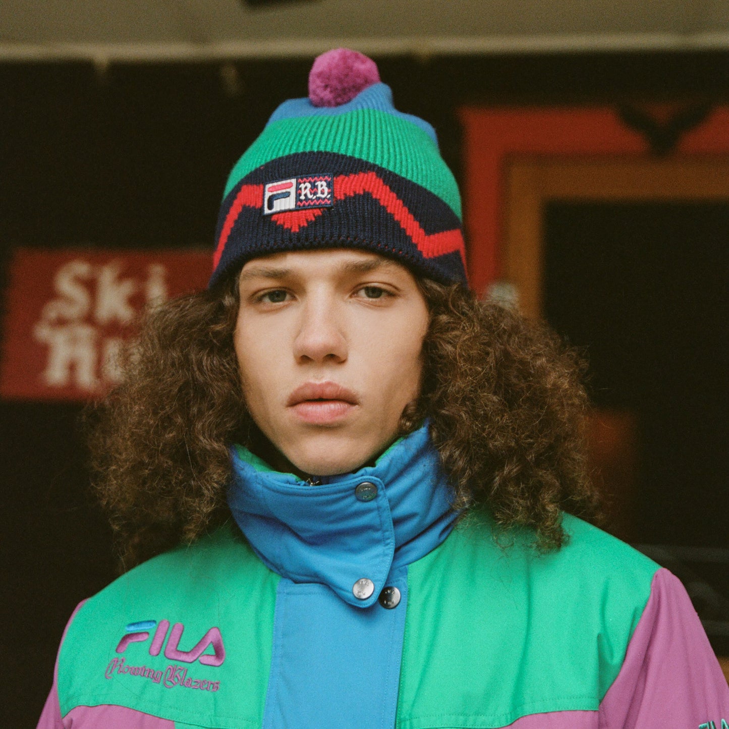 Rowing Blazers x FILA Zig-Zag Beanie