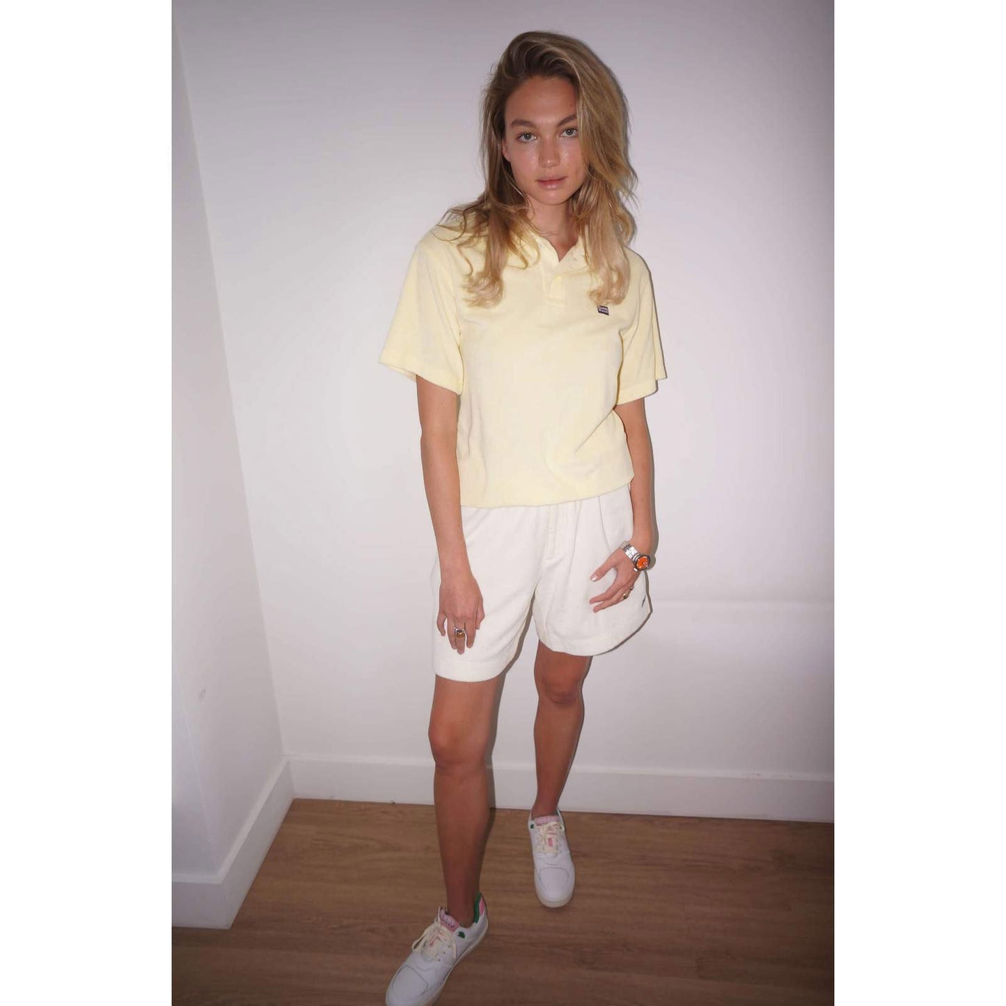 Cream Terry Cloth Beach Shorts