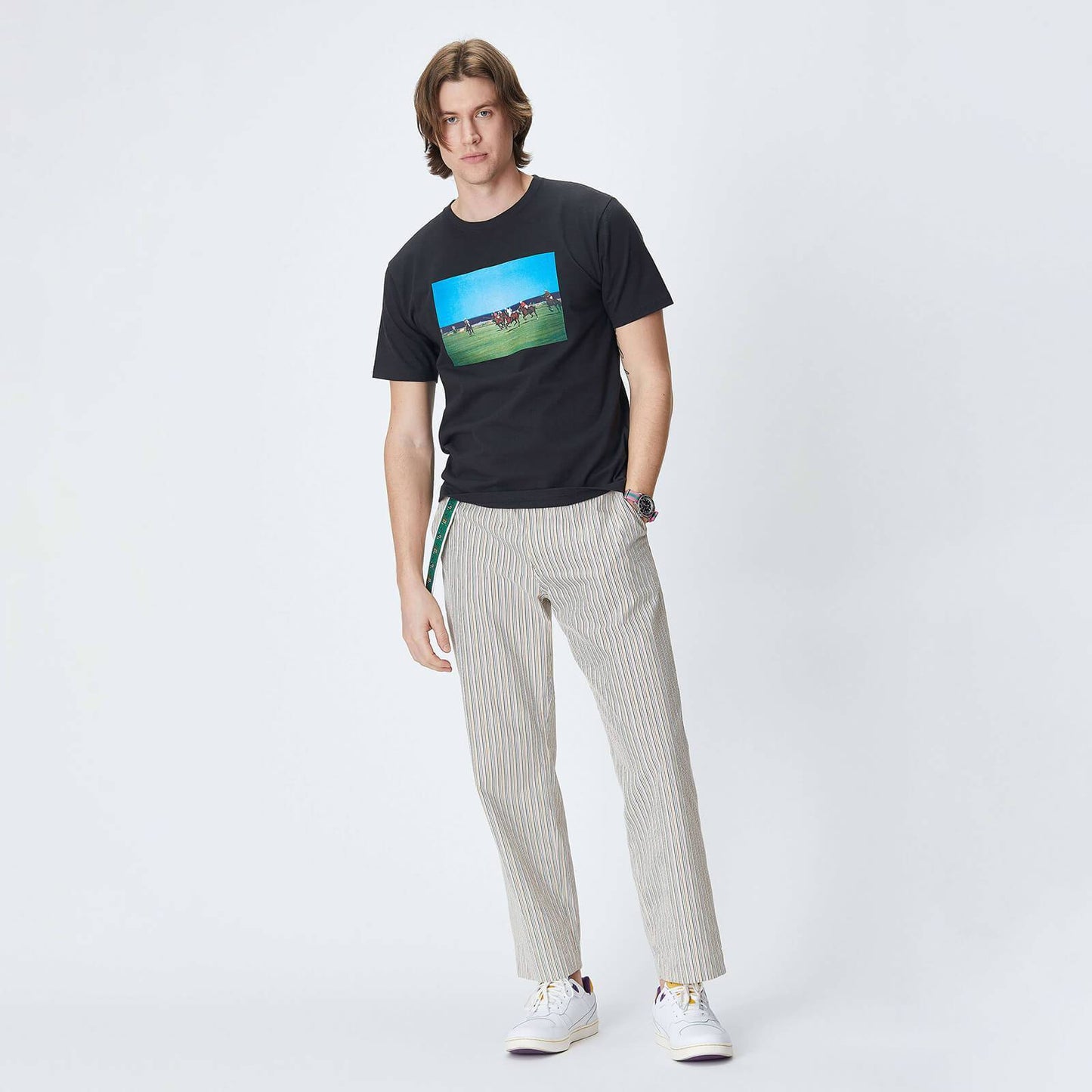 Seersucker Lightweight Cotton Tailored Trousers