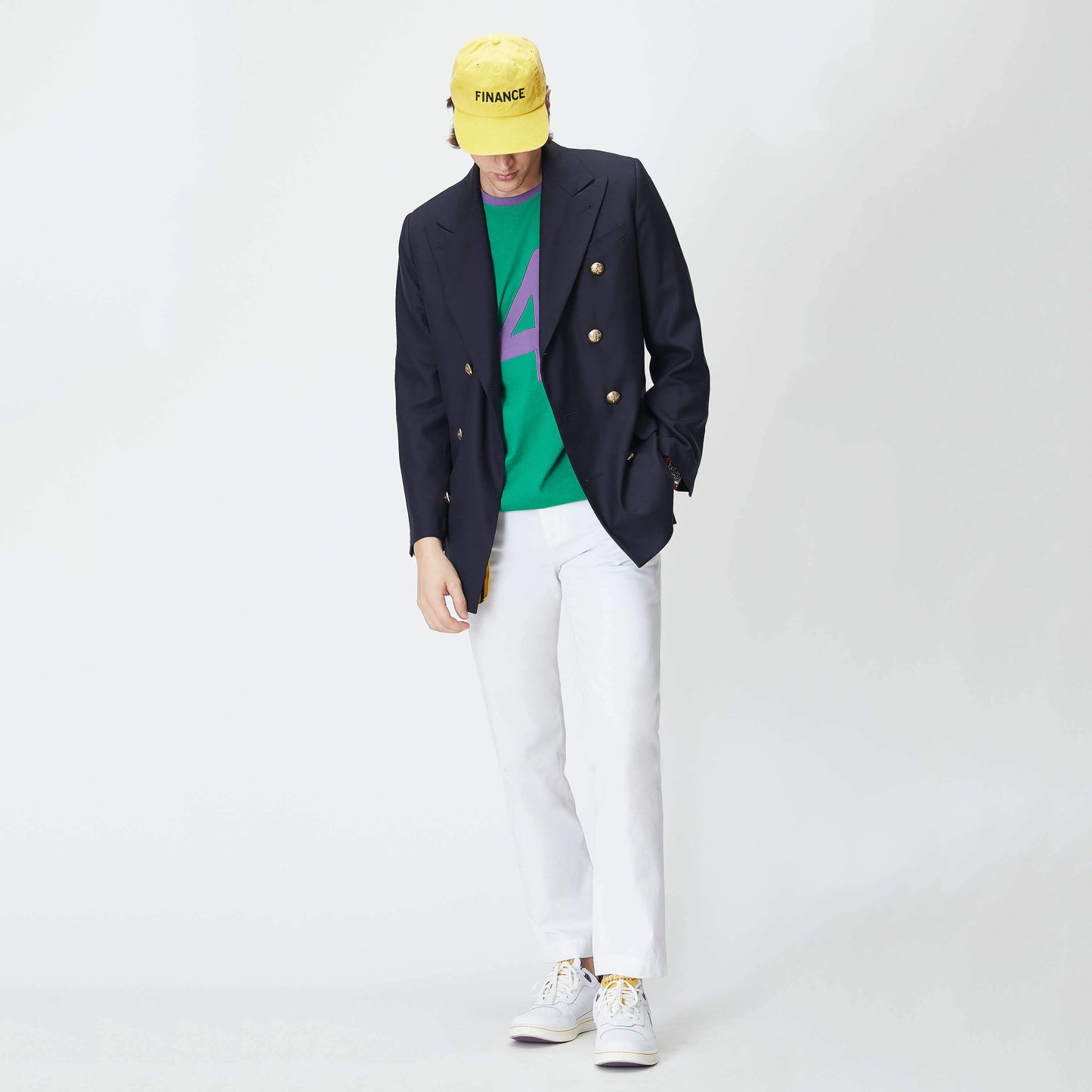 Male model wearing the Finance Cap.