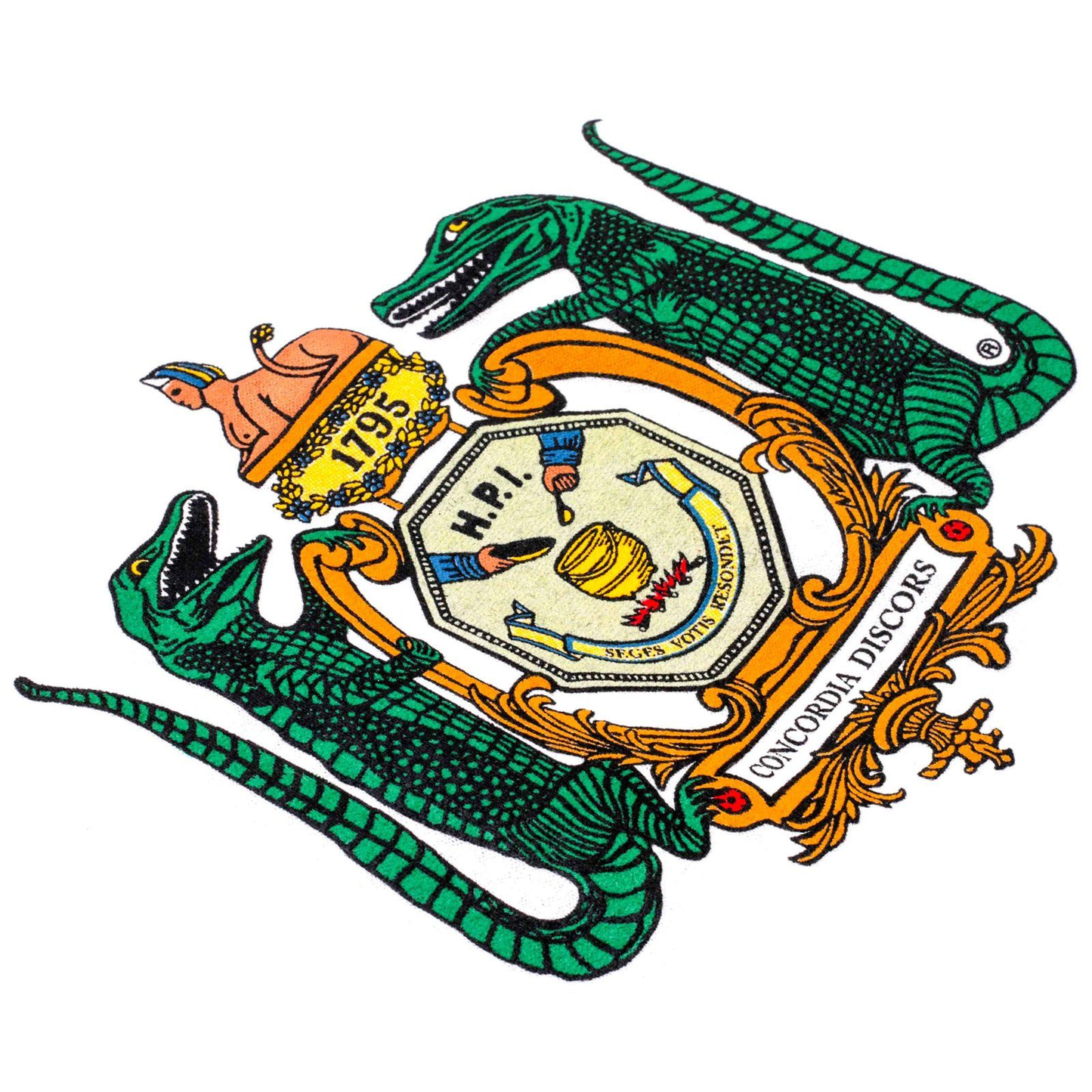 Hasty Pudding Croc Tee- White