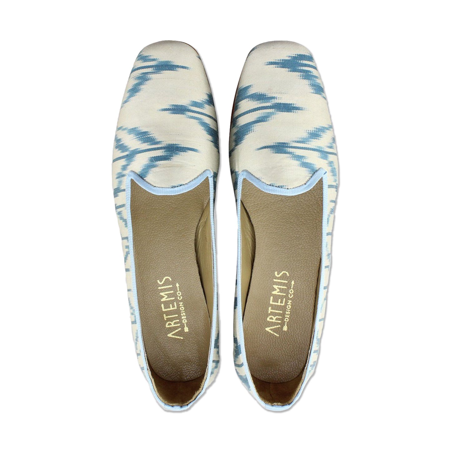 One of a kind loafers handmade from Turkish carpets.