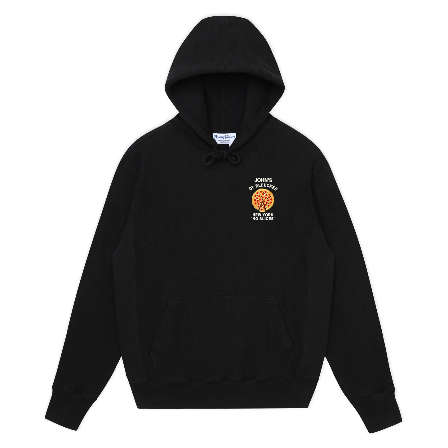 John's Pizza "No Slices" Hoodie in black