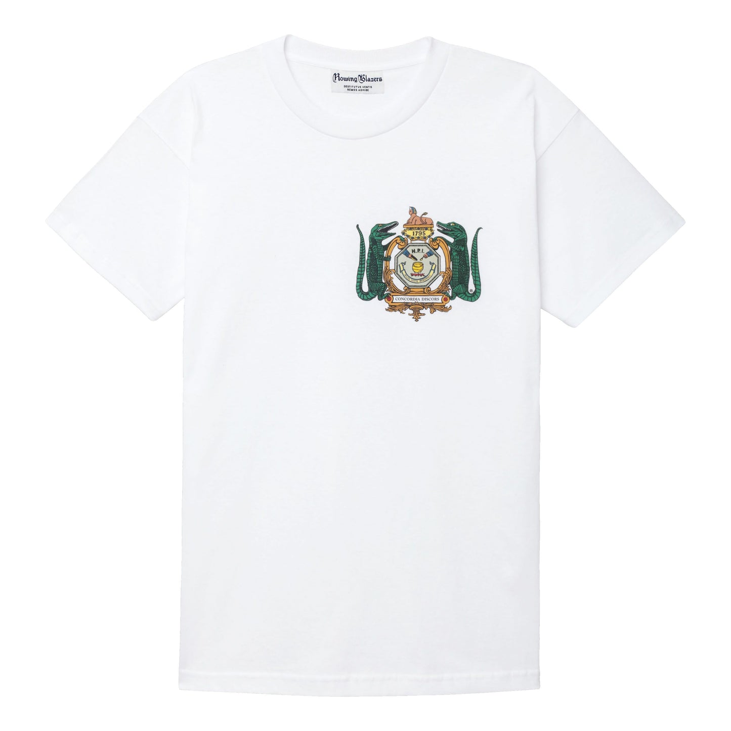 Hasty Pudding Croc Tee- White