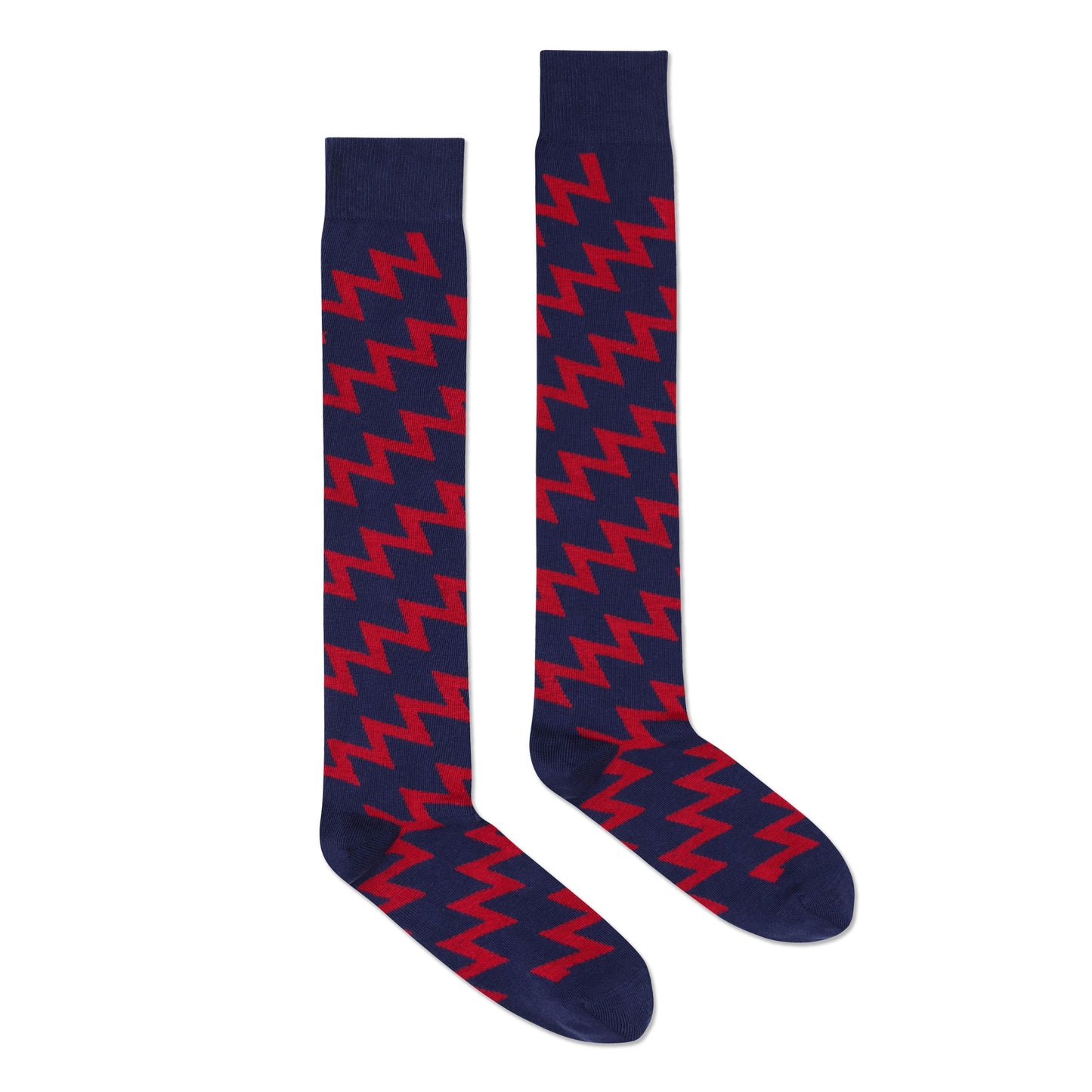 Over-The-Knee Zig-Zag Socks