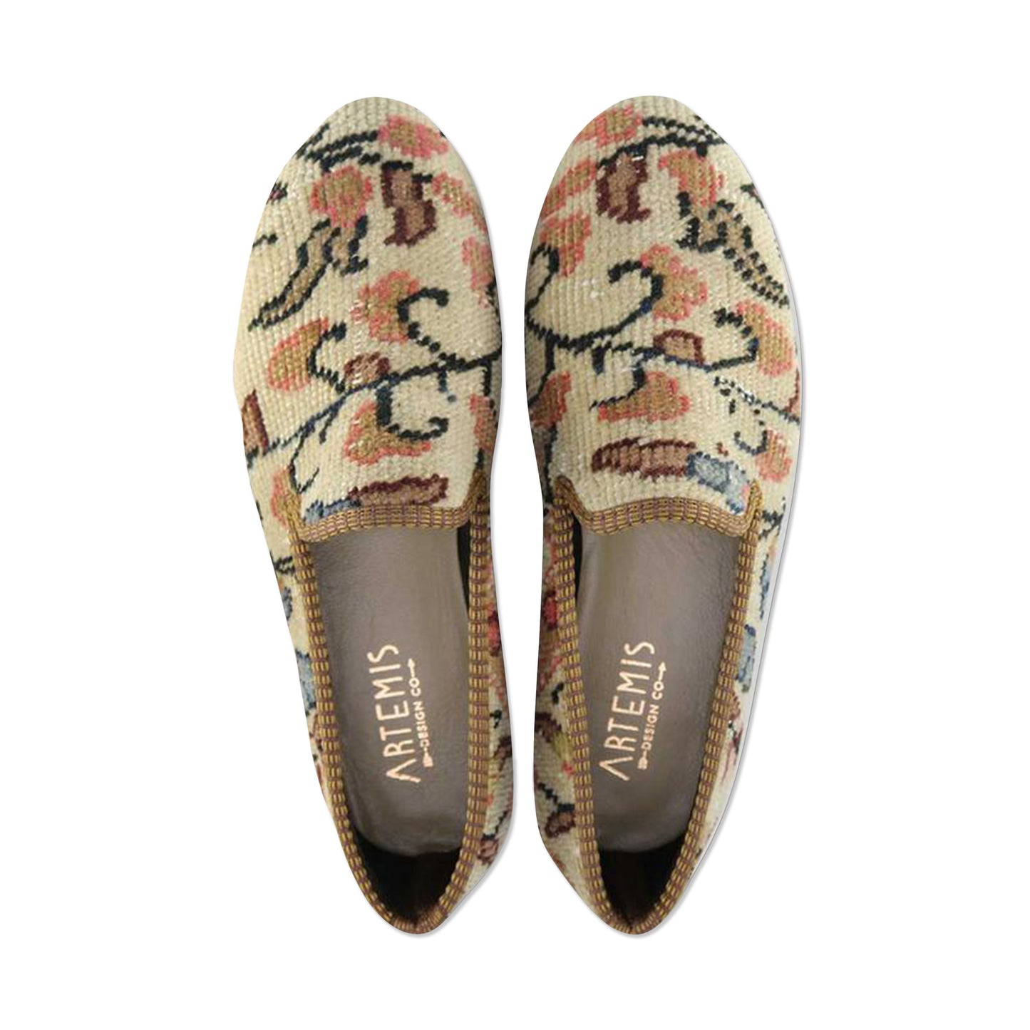 One of a kind smoking shoes handmade from Turkish carpets.