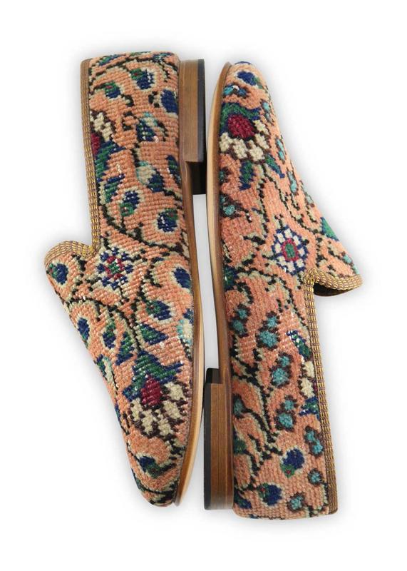 One of a kind loafers handmade from Turkish carpets.