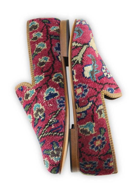 One of a kind loafers handmade from Turkish carpets.