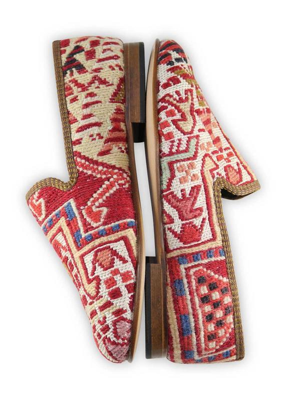 One of a kind loafers handmade from Turkish carpets.