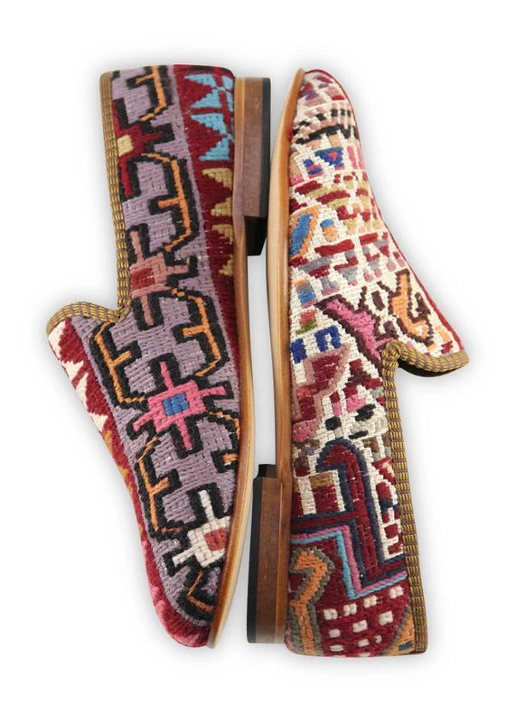 One of a kind loafers handmade from Turkish carpets.