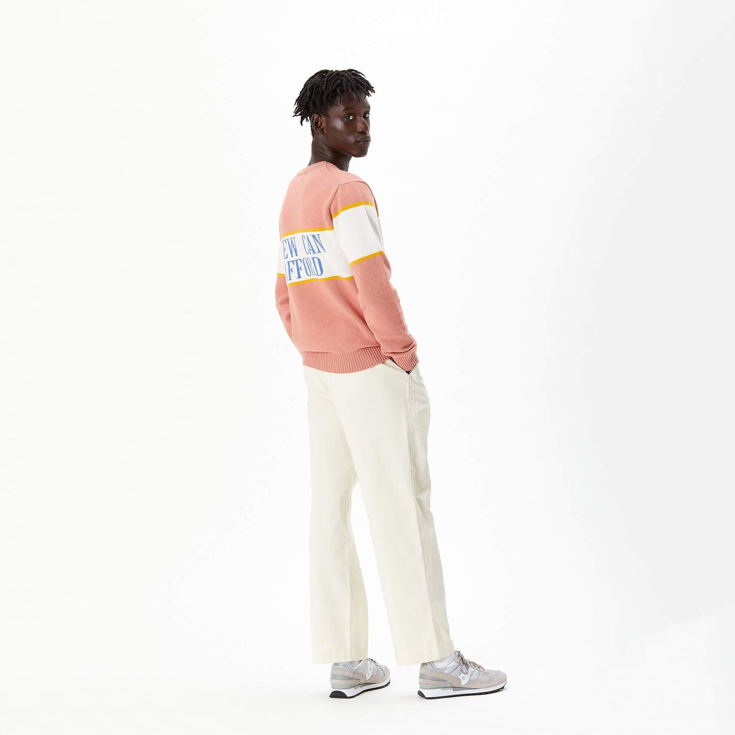 Male model wearing the I'm a Luxury Sweater.