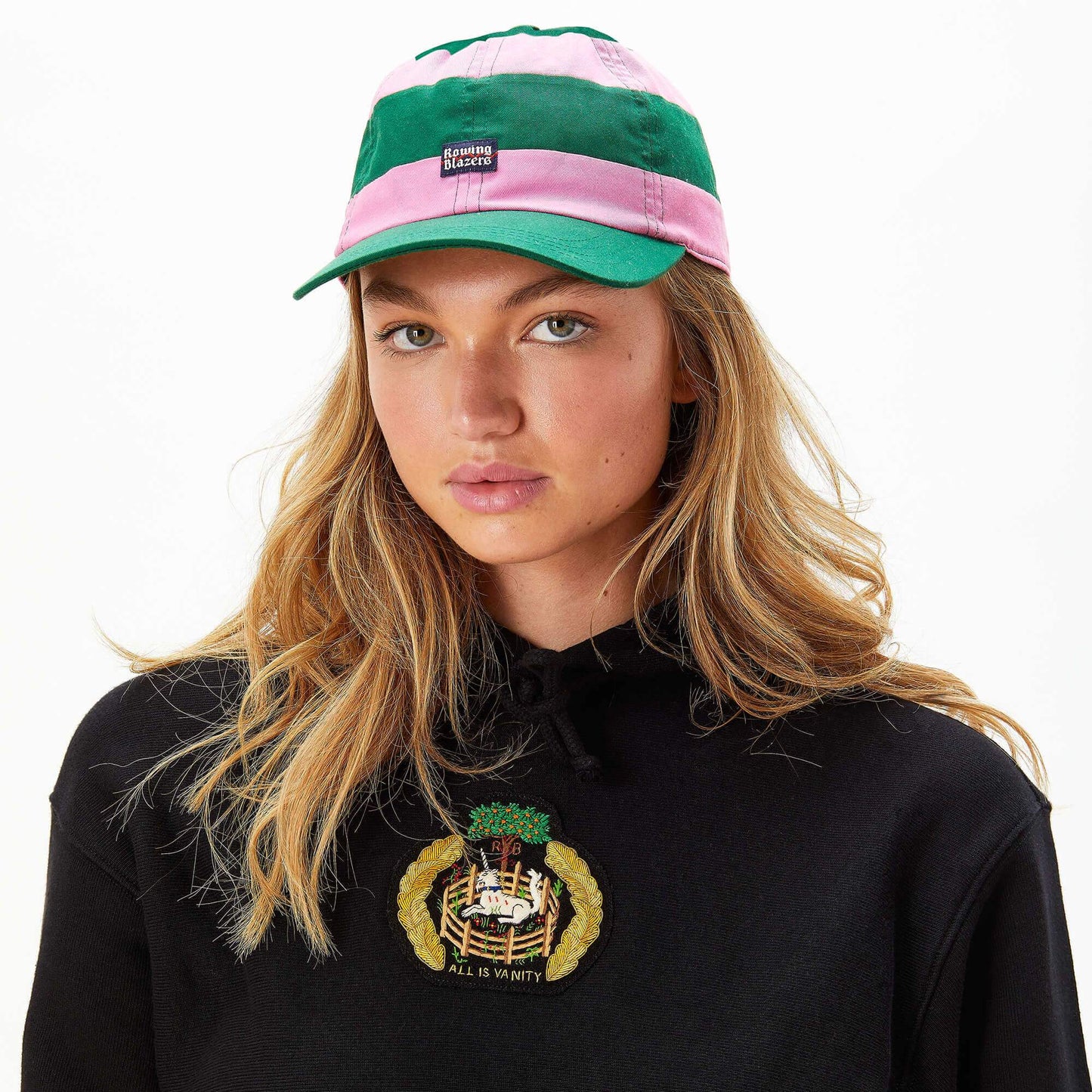 Pink and Green "Jockey" Cap