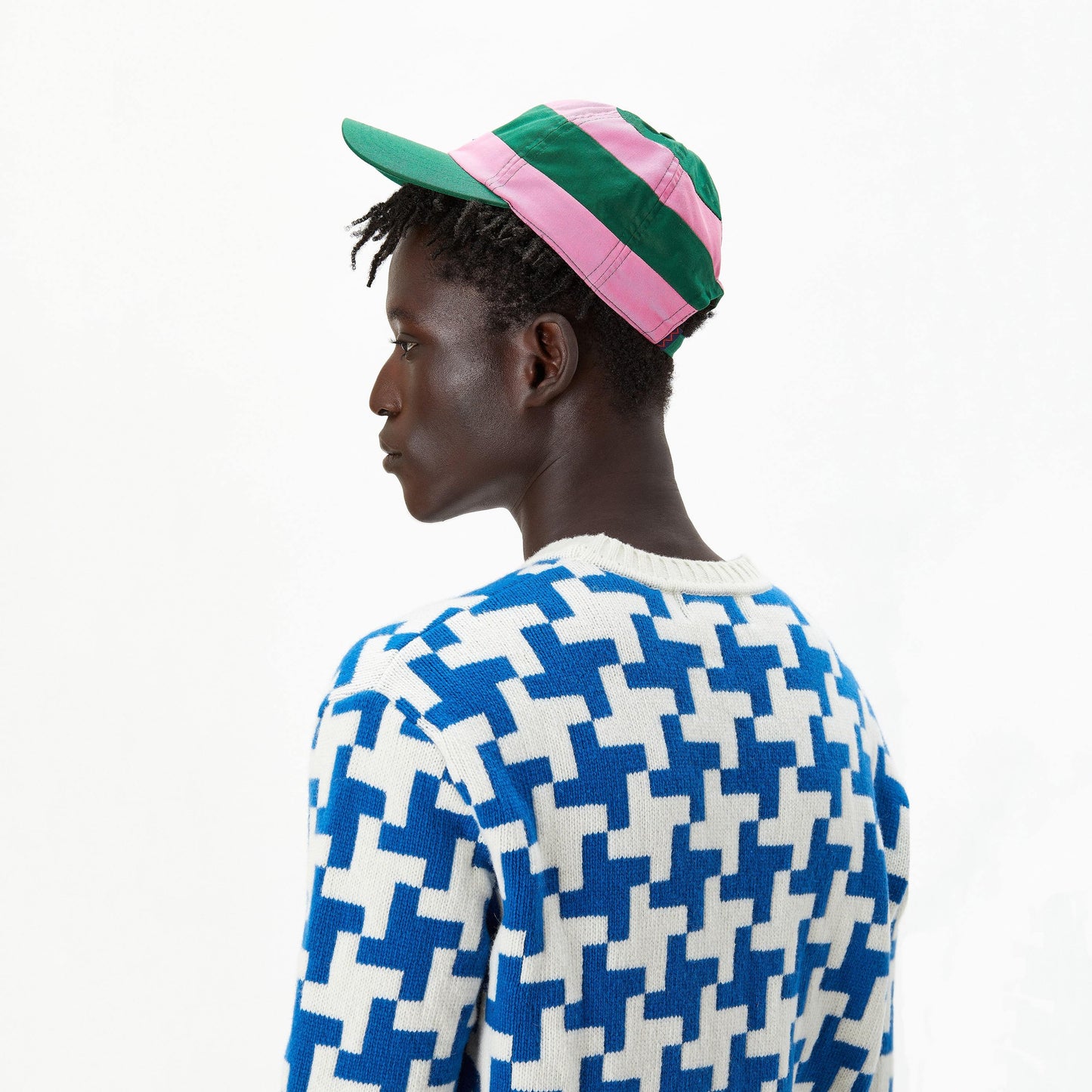 Pink and Green "Jockey" Cap