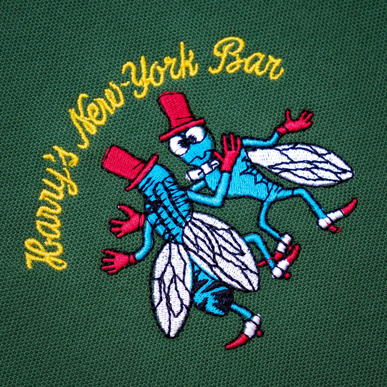 Harry's famous bar flies motif.