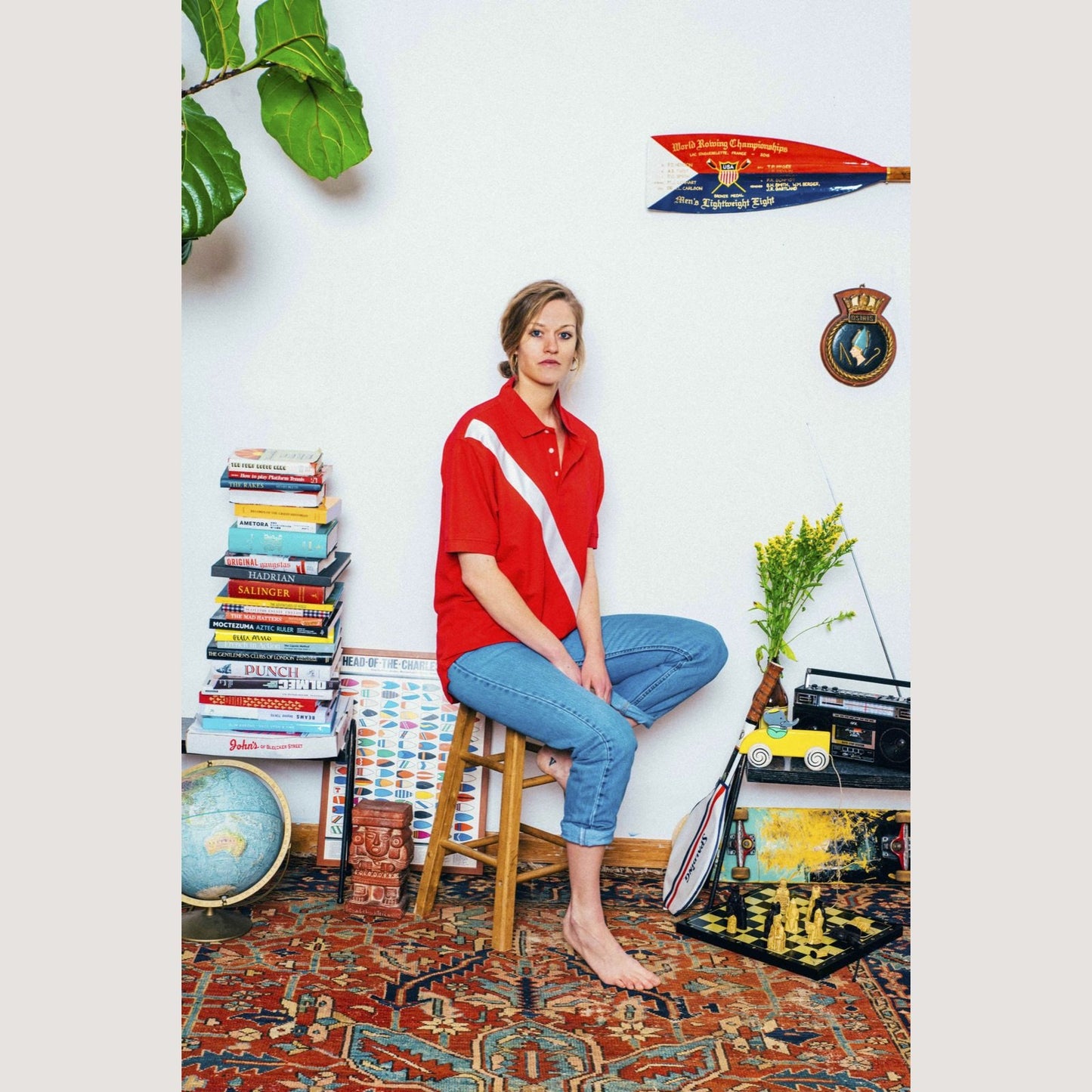 100% Pima Cotton Stripe Polo (Authentic Polo Shirt with Satin Stripe - Red)