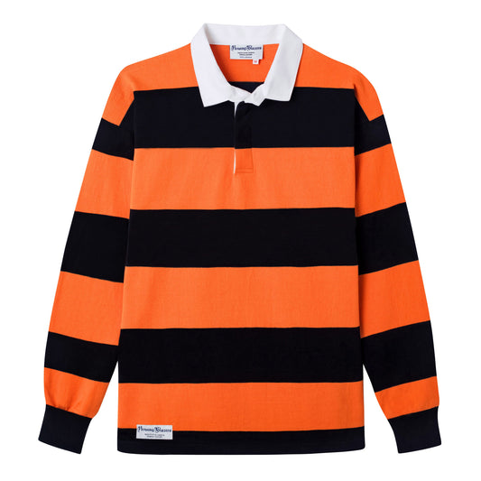 Orange And Black Dad Rugby