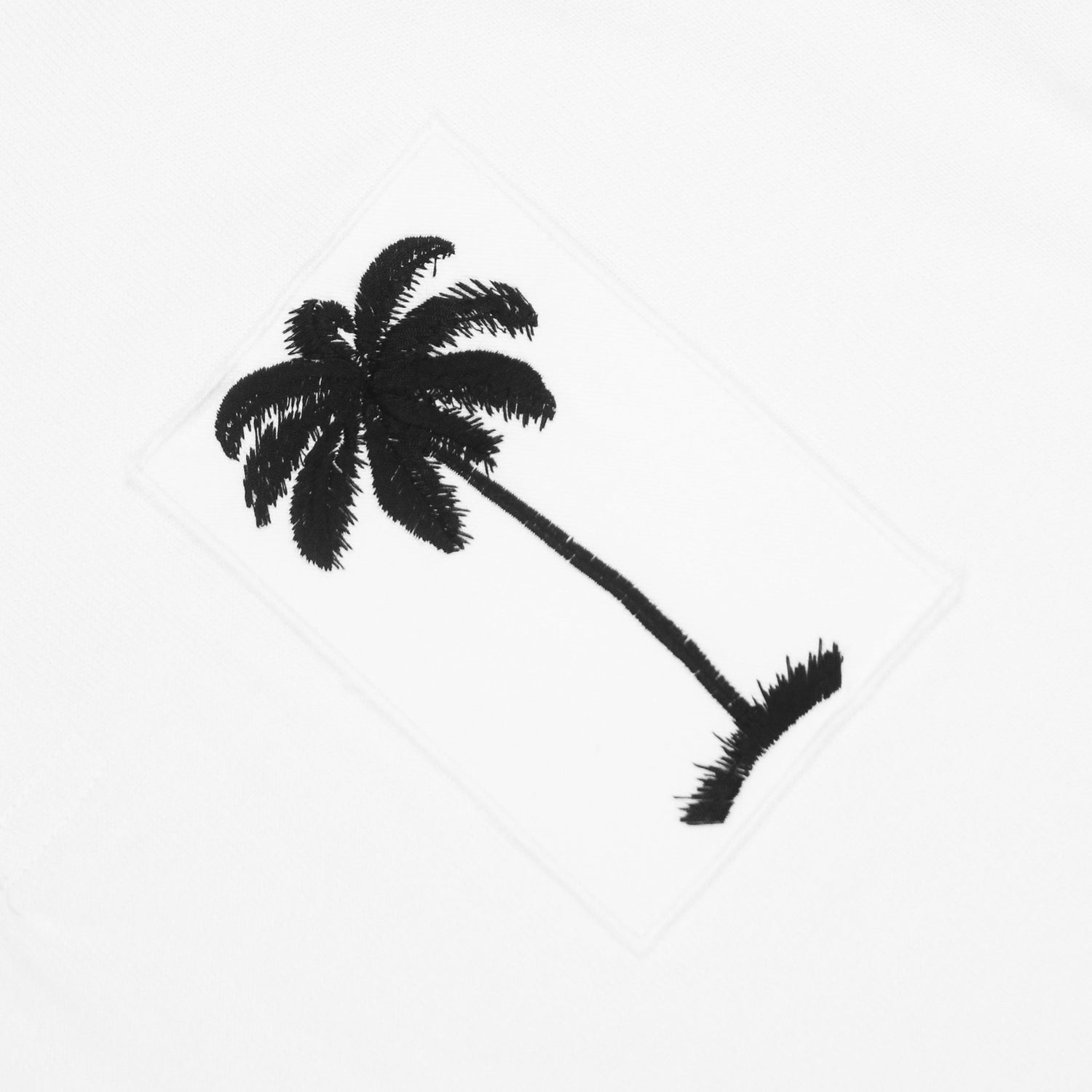 Stitched palm tree patch.
