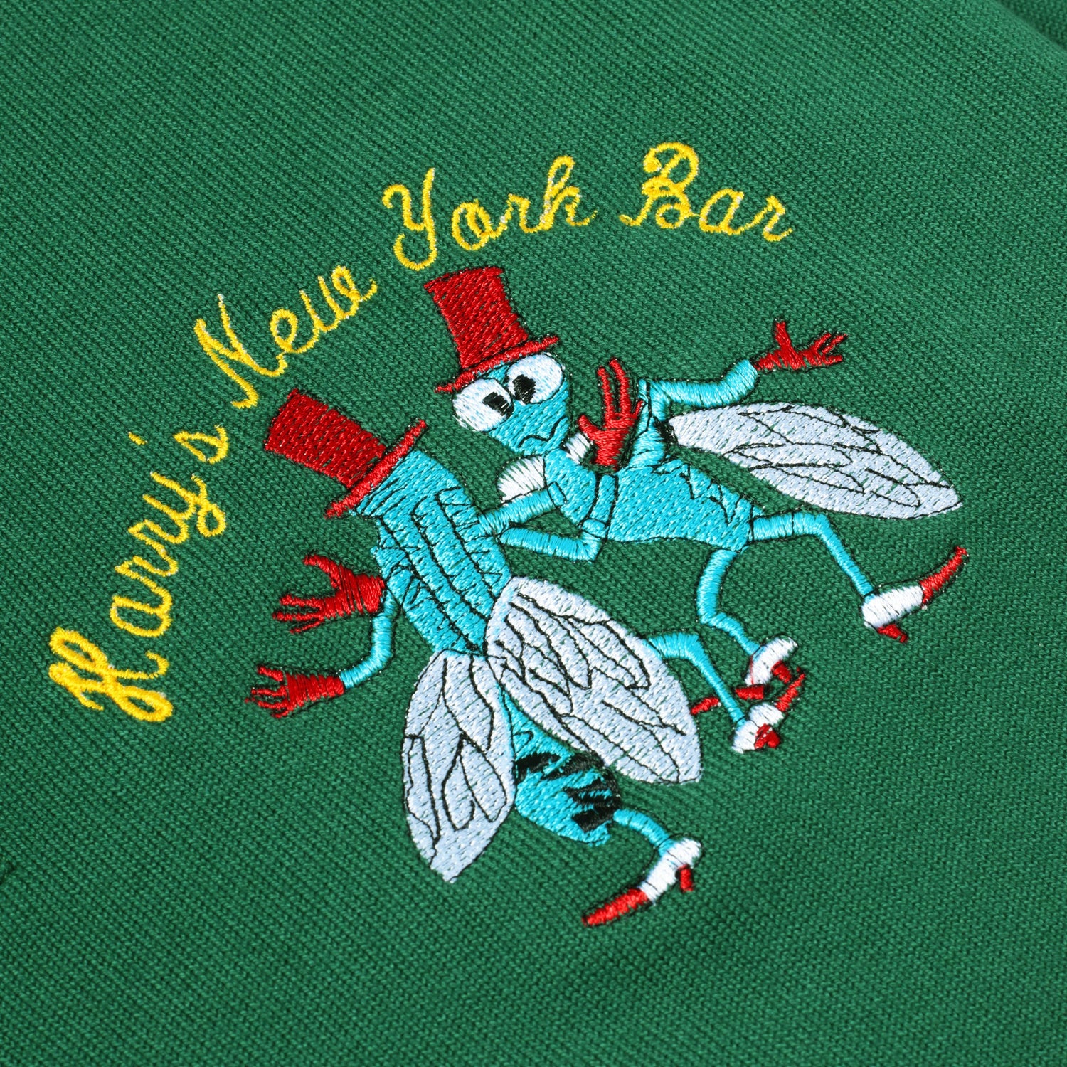 Harry's famous bar flies motif.