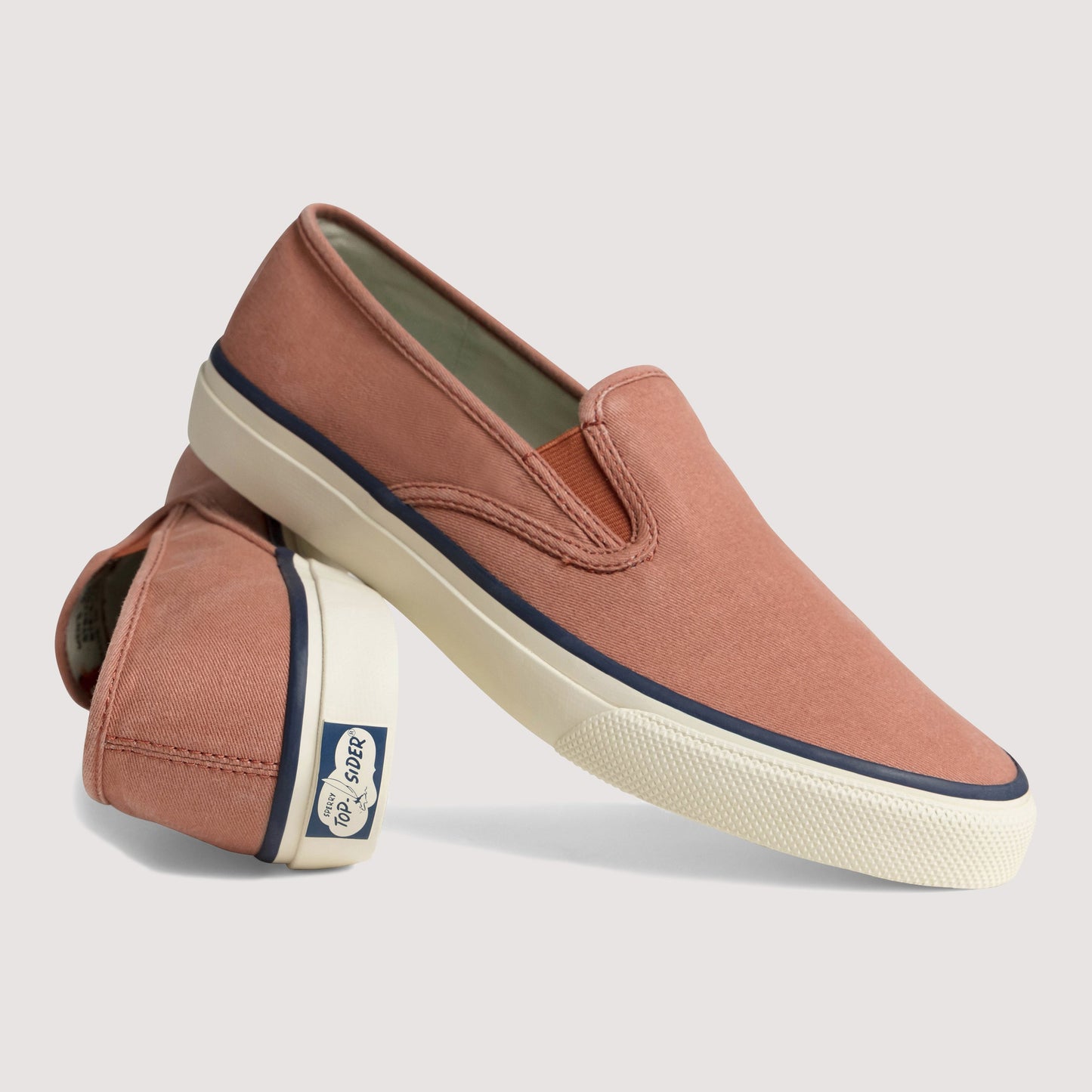 Unisex Cloud Slip On Deck Sneaker Washed Red