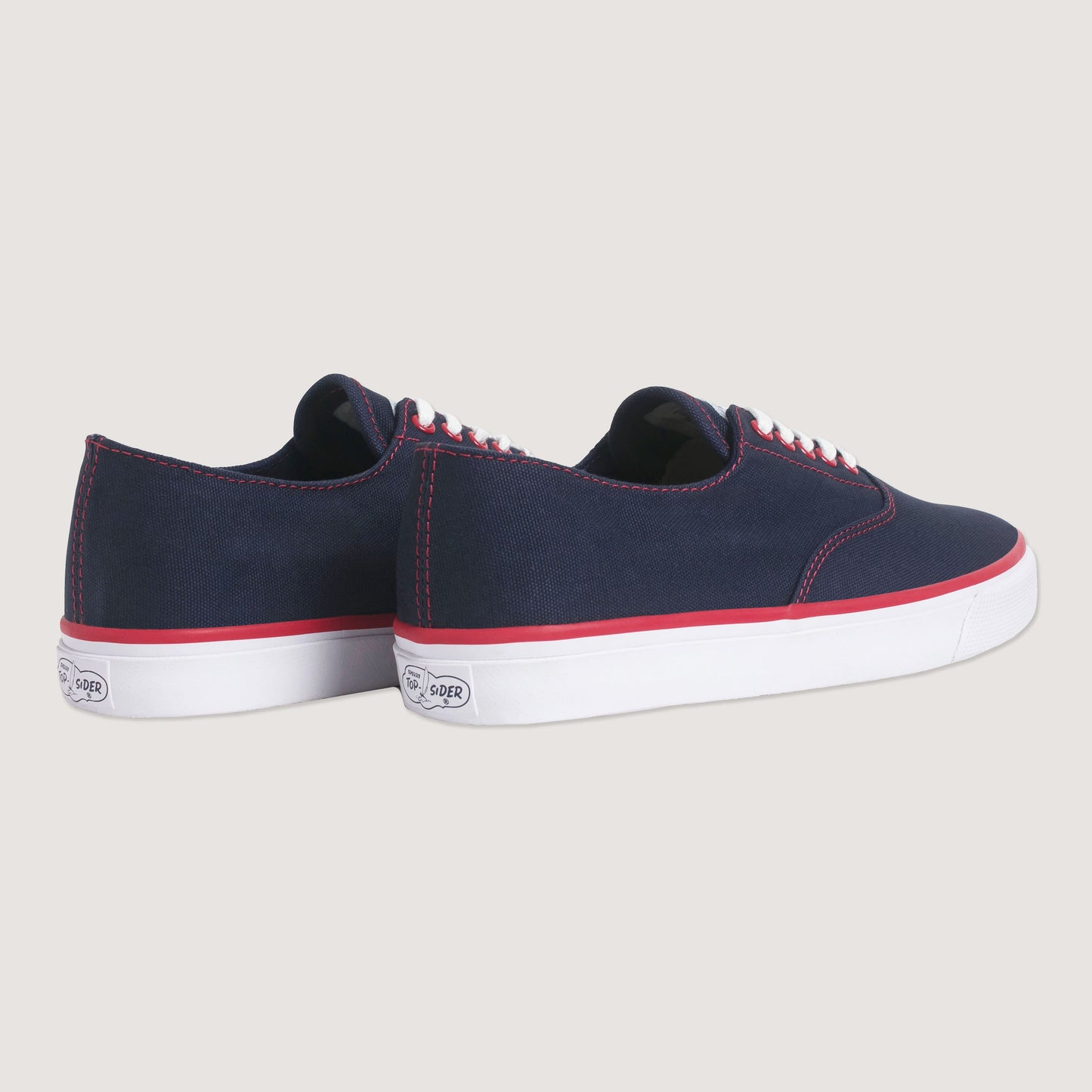 Unisex Cloud Stitch CVO Deck Sneaker Navy Red Stitch
