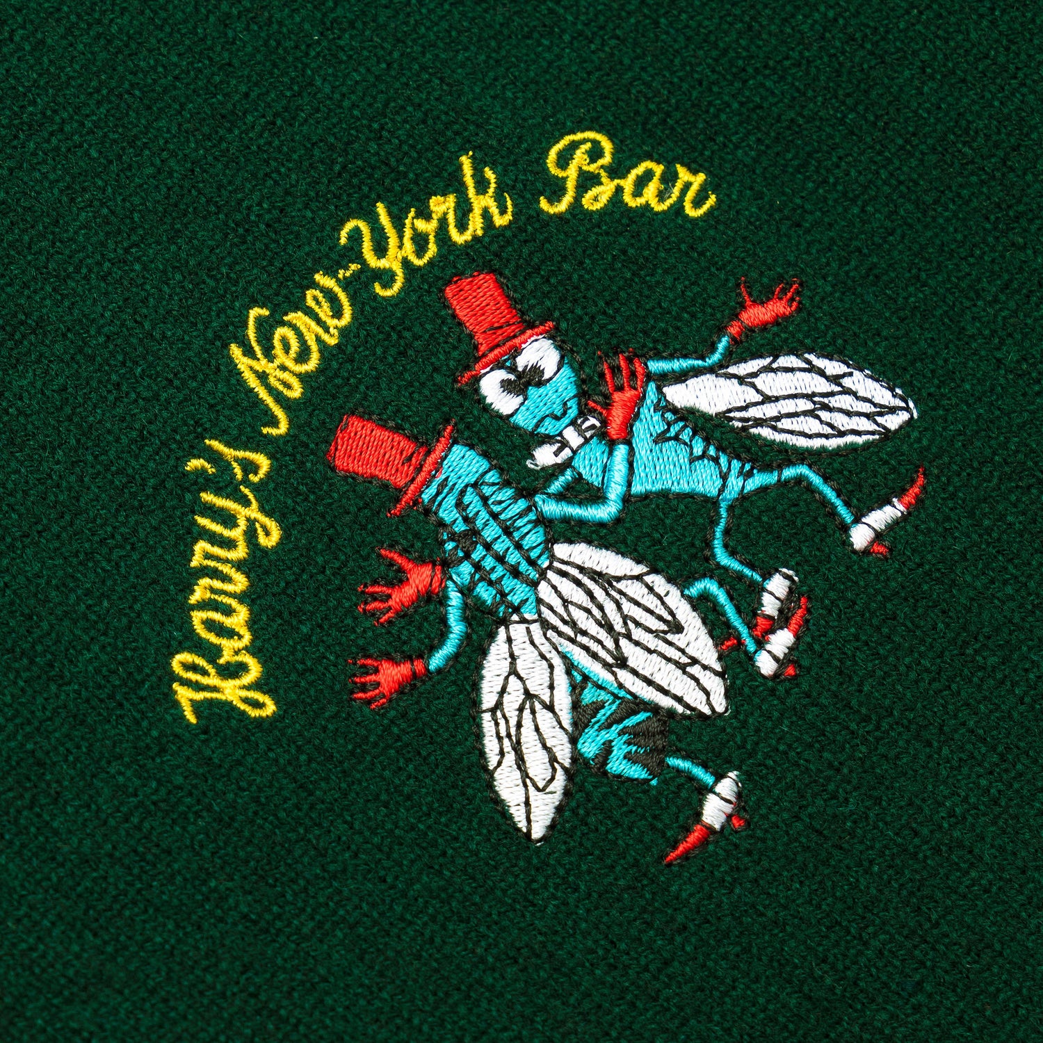 Harry's famous bar flies motif.