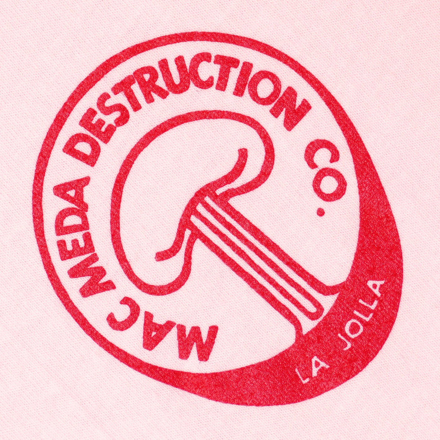 100% Cotton T-shirt (Mac Meda Mushroom Cloud Tee - Pink)