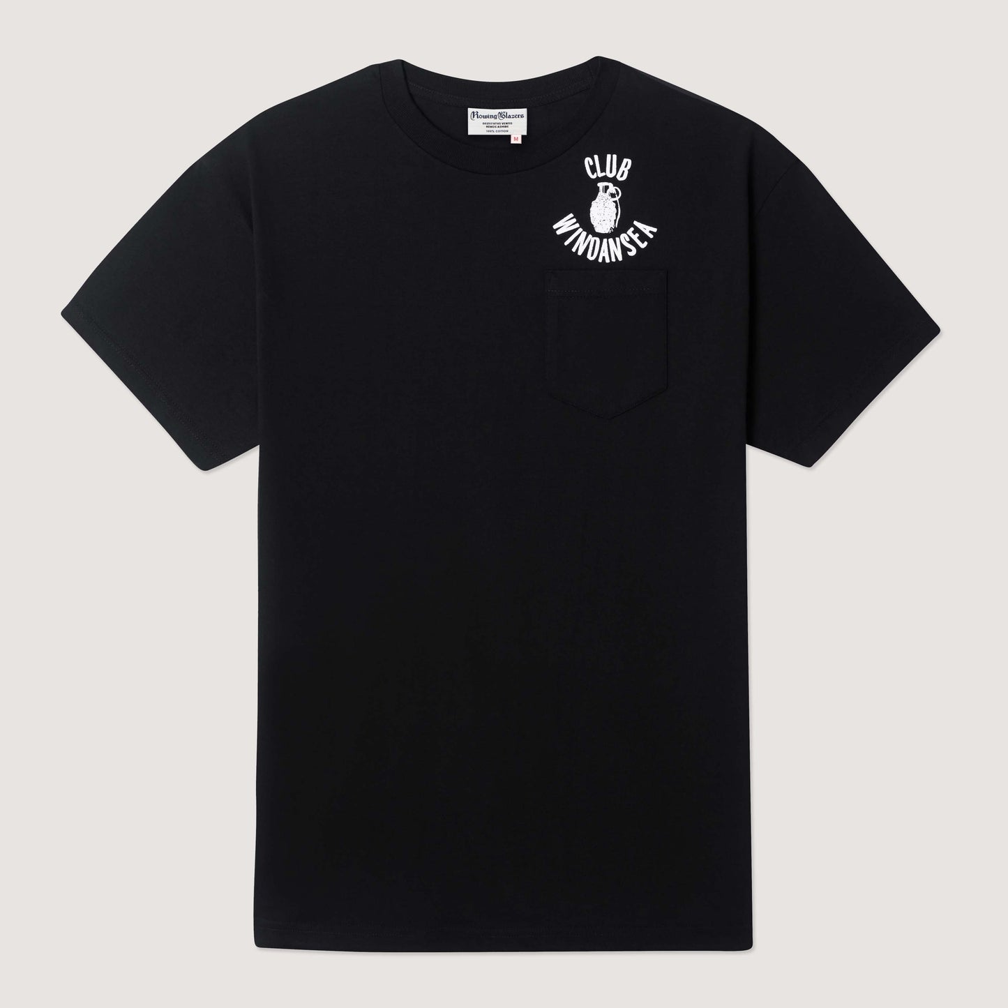 100% Cotton T-shirt (Mac Meda Club Windansea Tee - Black)