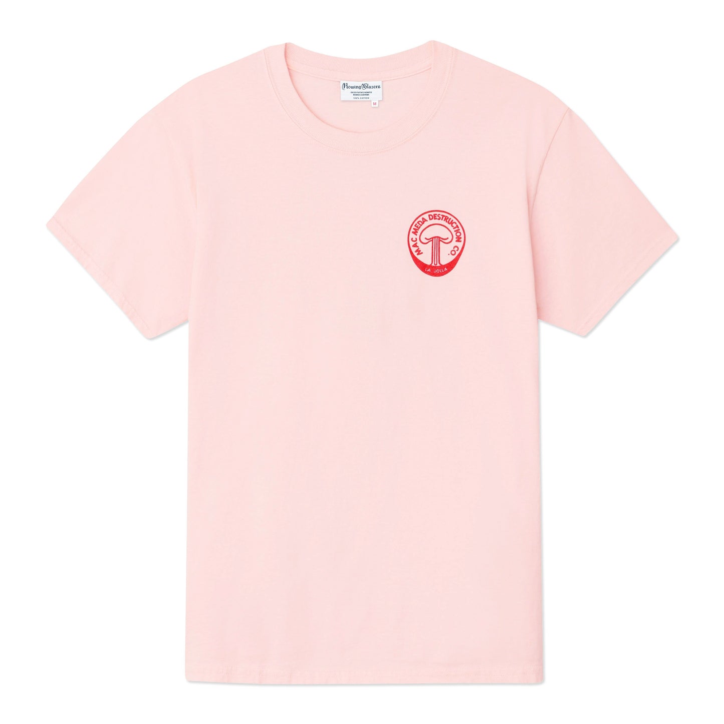 100% Cotton T-shirt (Mac Meda Mushroom Cloud Tee - Pink)