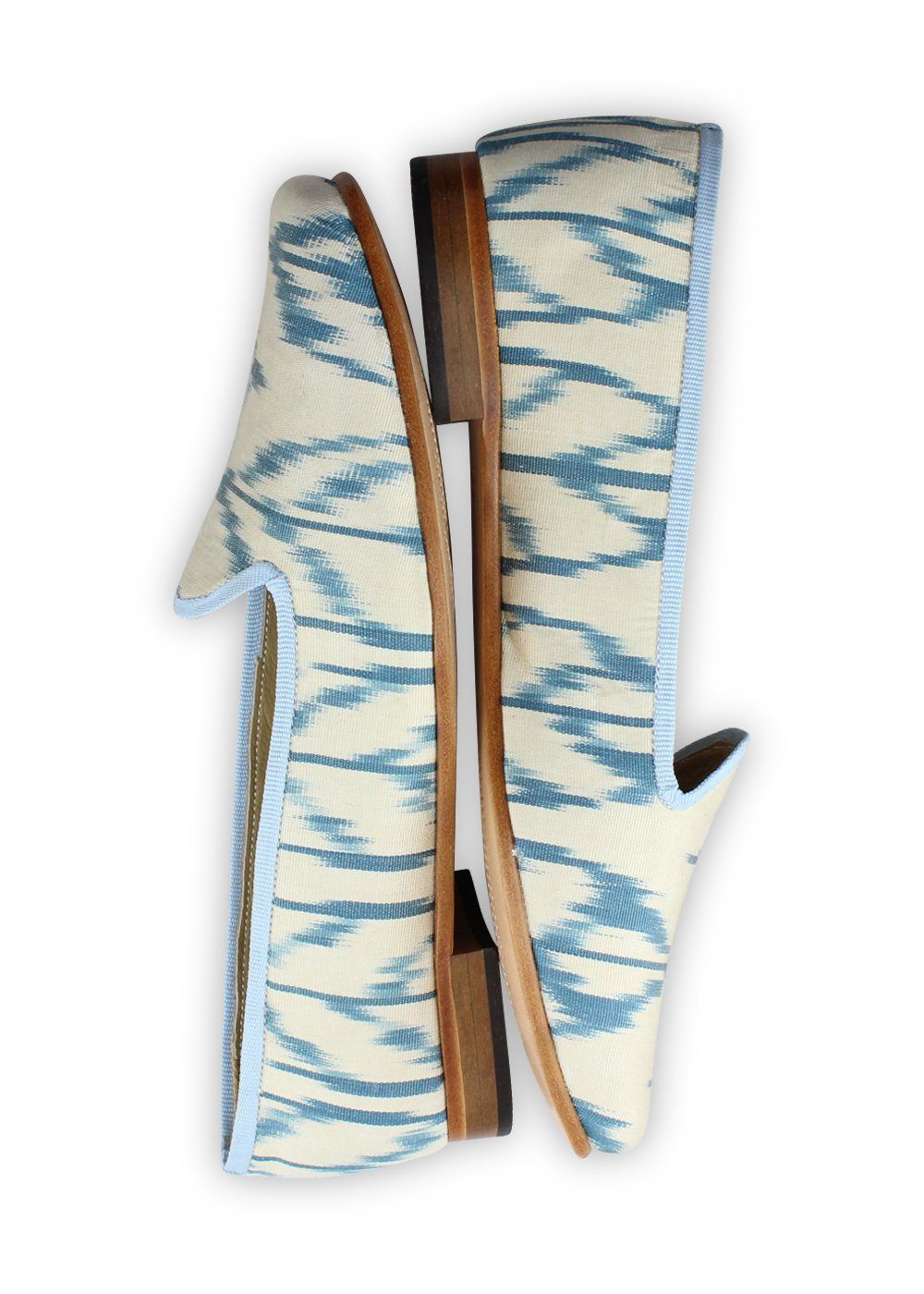 One of a kind loafers handmade from Turkish carpets.