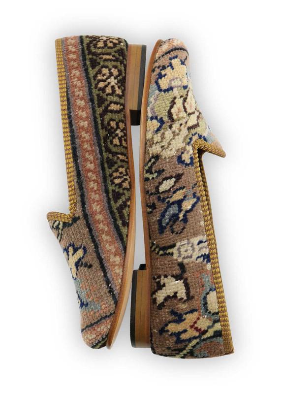 One of a kind loafers handmade from Turkish carpets.