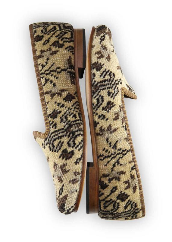 One of a kind loafers handmade from Turkish carpets.