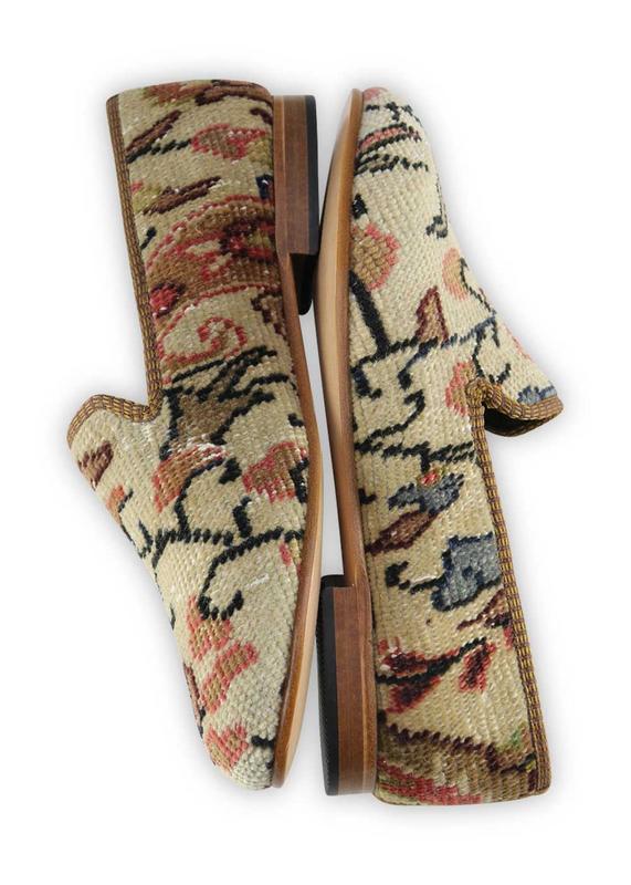 One of a kind smoking shoes handmade from Turkish carpets.