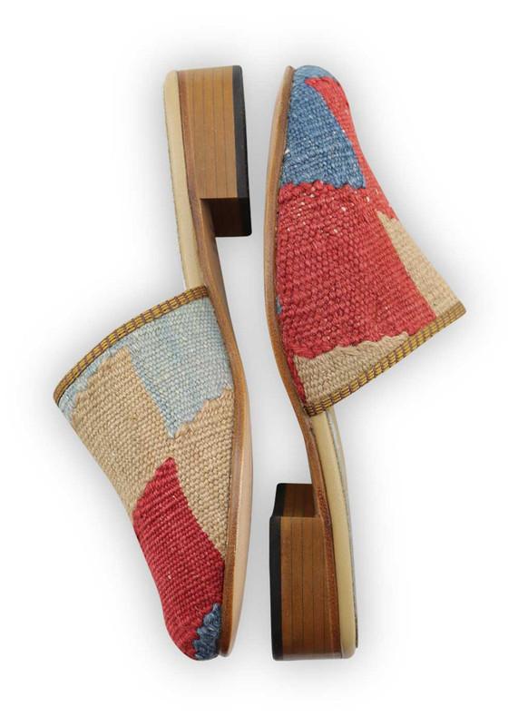 One of a kind slides handmade from Turkish carpets.