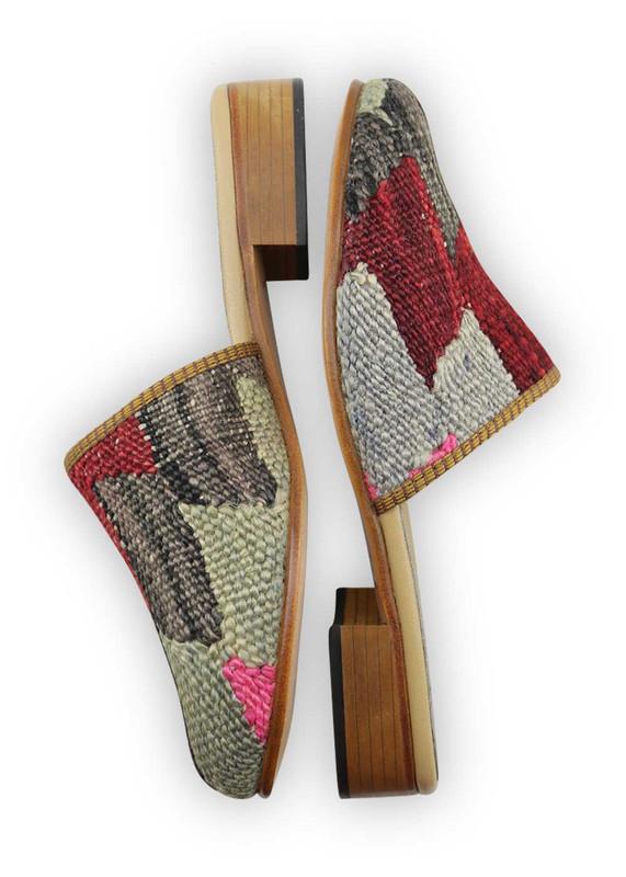 One of a kind slides handmade from Turkish carpets.