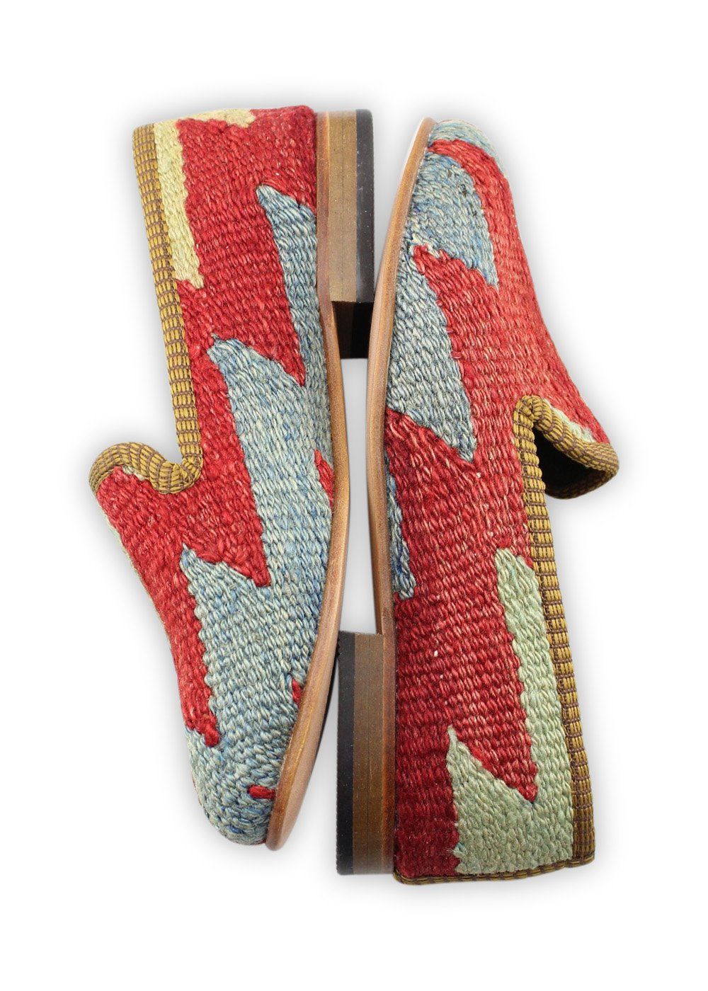 One of a kind smoking shoes handmade from Turkish carpets.